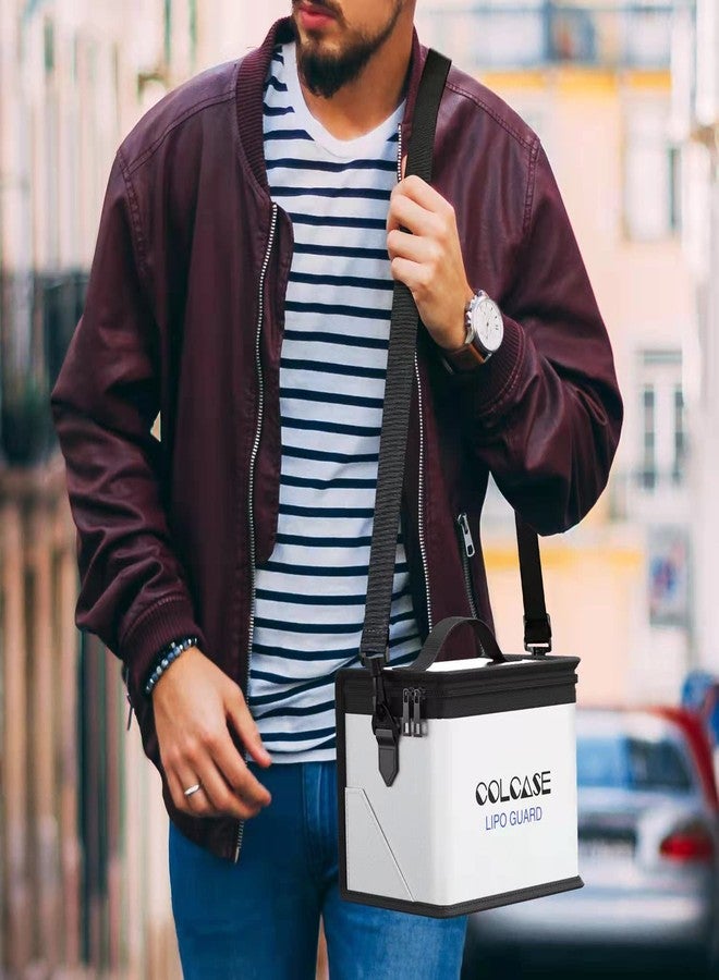 كولكيس حقيبة كولكاس الآمنة لبطاريات الليثيوم بوليمر - مقاومة للحريق والانفجار، مزودة بقفل برقم سري، ومطلية بطبقة سيليكون مطورة، 11 × 8 × 6.5 بوصة - Image 5